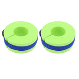 2 Pcs Thicken Baby Swim Cuffs EVA Children's Swimming Buoyancy Foam Arm Ring Kid's Swmming Equipment Green Belt