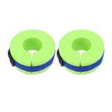 2 Pcs Thicken Baby Swim Cuffs EVA Children's Swimming Buoyancy Foam Arm Ring Kid's Swmming Equipment Green Belt - Extra Image