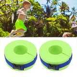 2 Pcs Thicken Baby Swim Cuffs EVA Children's Swimming Buoyancy Foam Arm Ring Kid's Swmming Equipment Green Belt