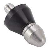G1/4 Sewer Pipe Cleaning Nozzle Stainless Steel Pressure Sewer Jetter Nozzle for Pipe Unclogger Cleaning Accessories - Front View