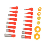 16pcs Stainless Steel Caulking Nozzle Applicator and 6pcs Connection Base Caulking Finisher Tool Set for Home Decoration - Extra Image