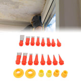 16pcs Stainless Steel Caulking Nozzle Applicator and 6pcs Connection Base Caulking Finisher Tool Set for Home Decoration - Extra Image