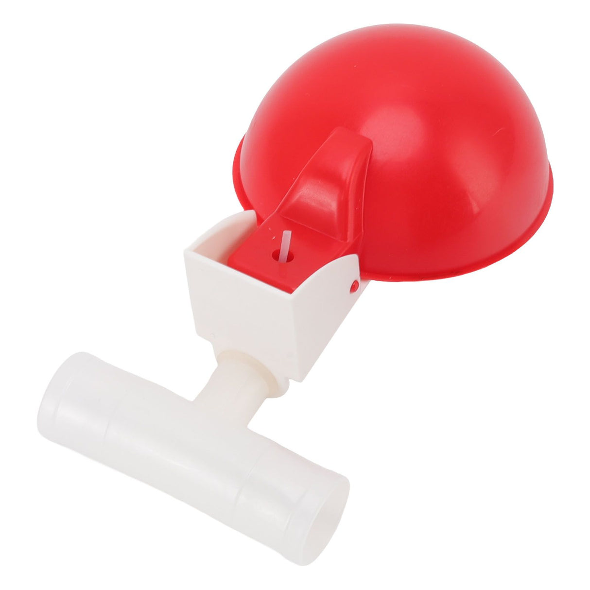 10 Set Chicken Drinking Cup Automatic Water Drinker Big Red Plastic Bowl for Duck Bird Hen G3/4