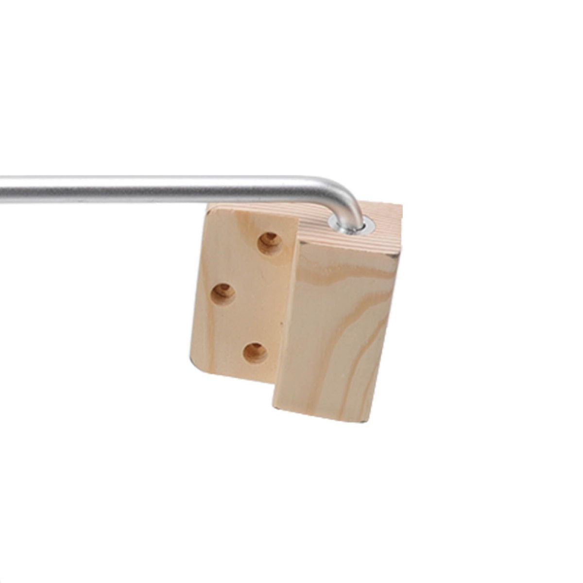 Sauna Bowl Stainless Steel Hanging Aromatherapy Oil Cup with Wooden Block for Sauna Room L 20cm