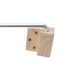 Sauna Bowl Stainless Steel Hanging Aromatherapy Oil Cup with Wooden Block for Sauna Room L 20cm