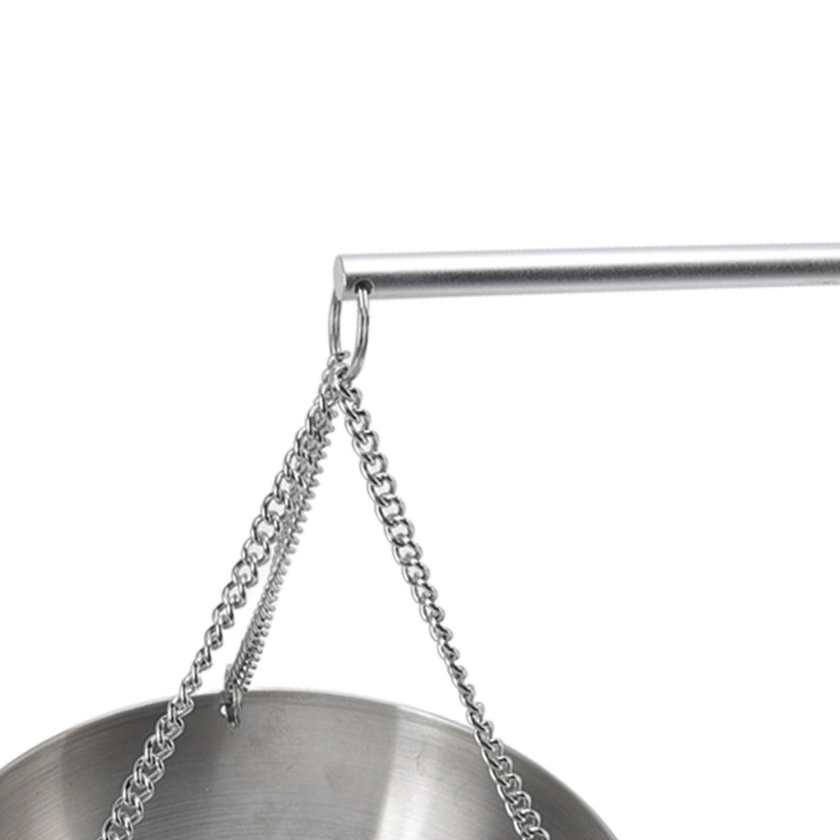 Sauna Bowl Stainless Steel Hanging Aromatherapy Oil Cup with Wooden Block for Sauna Room L 20cm