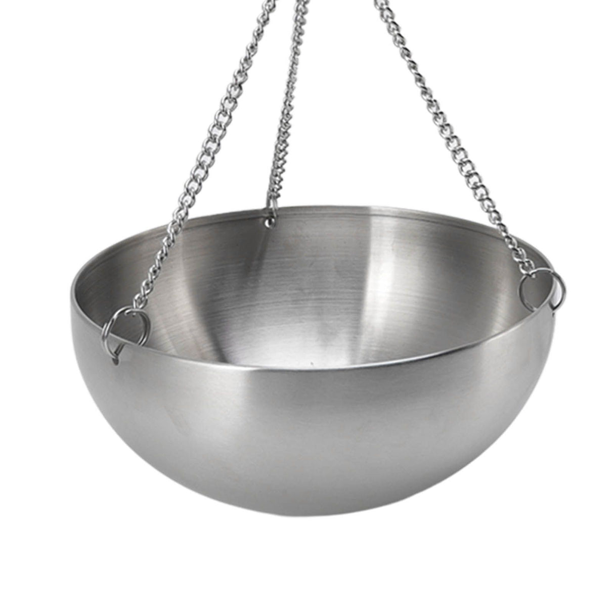 Sauna Bowl Stainless Steel Hanging Aromatherapy Oil Cup with Wooden Block for Sauna Room L 20cm