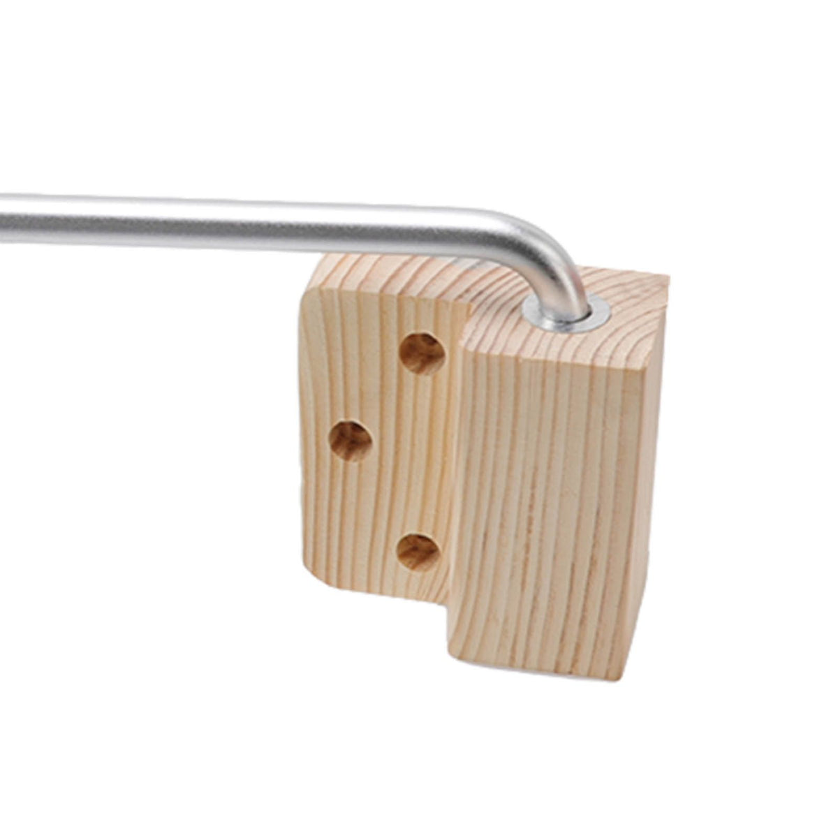Sauna Bowl Stainless Steel Hanging Aromatherapy Oil Cup with Wooden Block for Sauna Room S 12cm