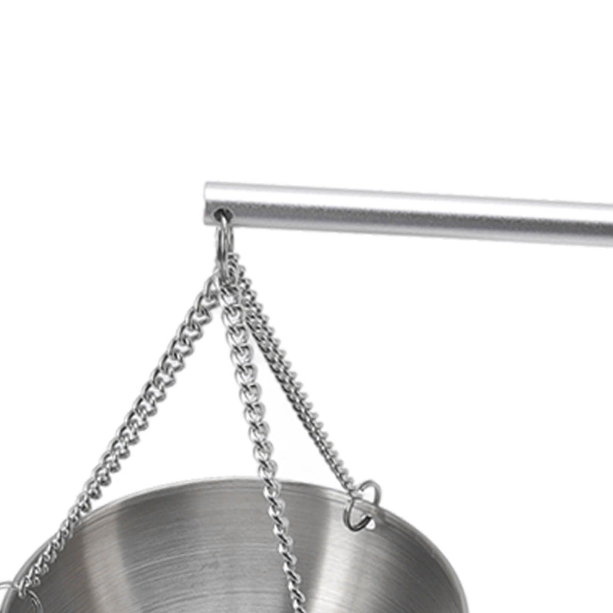 Sauna Bowl Stainless Steel Hanging Aromatherapy Oil Cup with Wooden Block for Sauna Room S 12cm