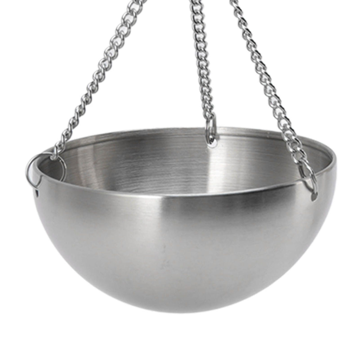 Sauna Bowl Stainless Steel Hanging Aromatherapy Oil Cup with Wooden Block for Sauna Room S 12cm