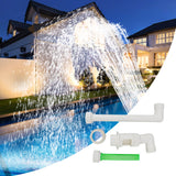 Swimming Pool Fountain Fluorescent Water Cooler Sprinkler Direction Adjustable One Way Fountain Adapter G1 1/2 to G2 Set - Extra Image