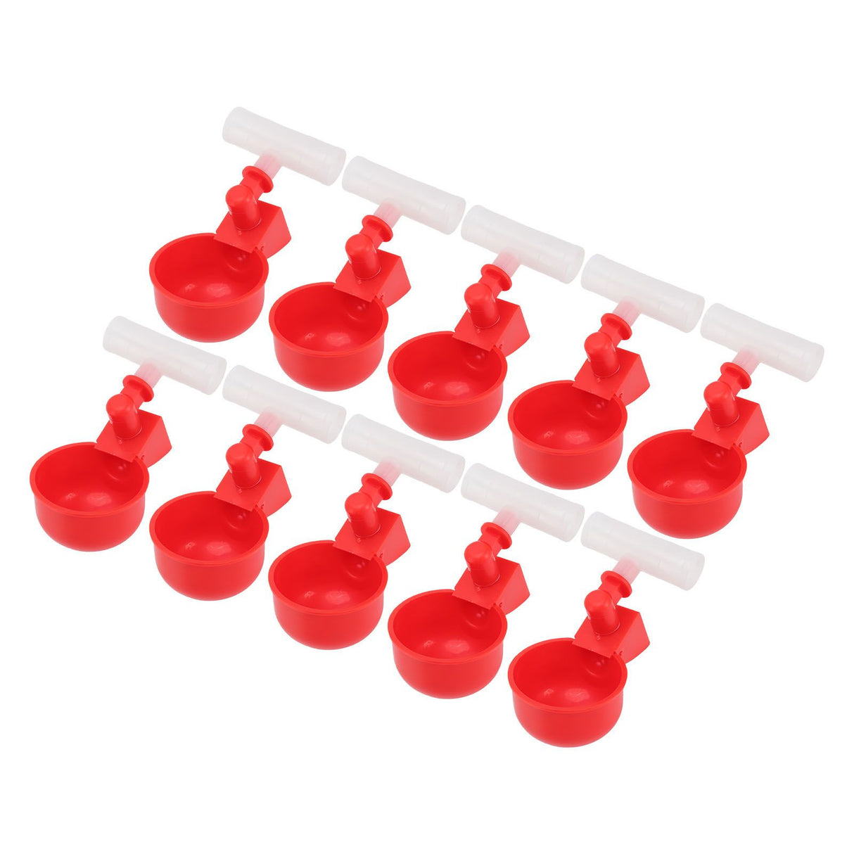 10 Set Chicken Waterer Cups Automatic Filling Prevent Leakage Pigeon Drinking Bowl for Ducks Birds G1/2