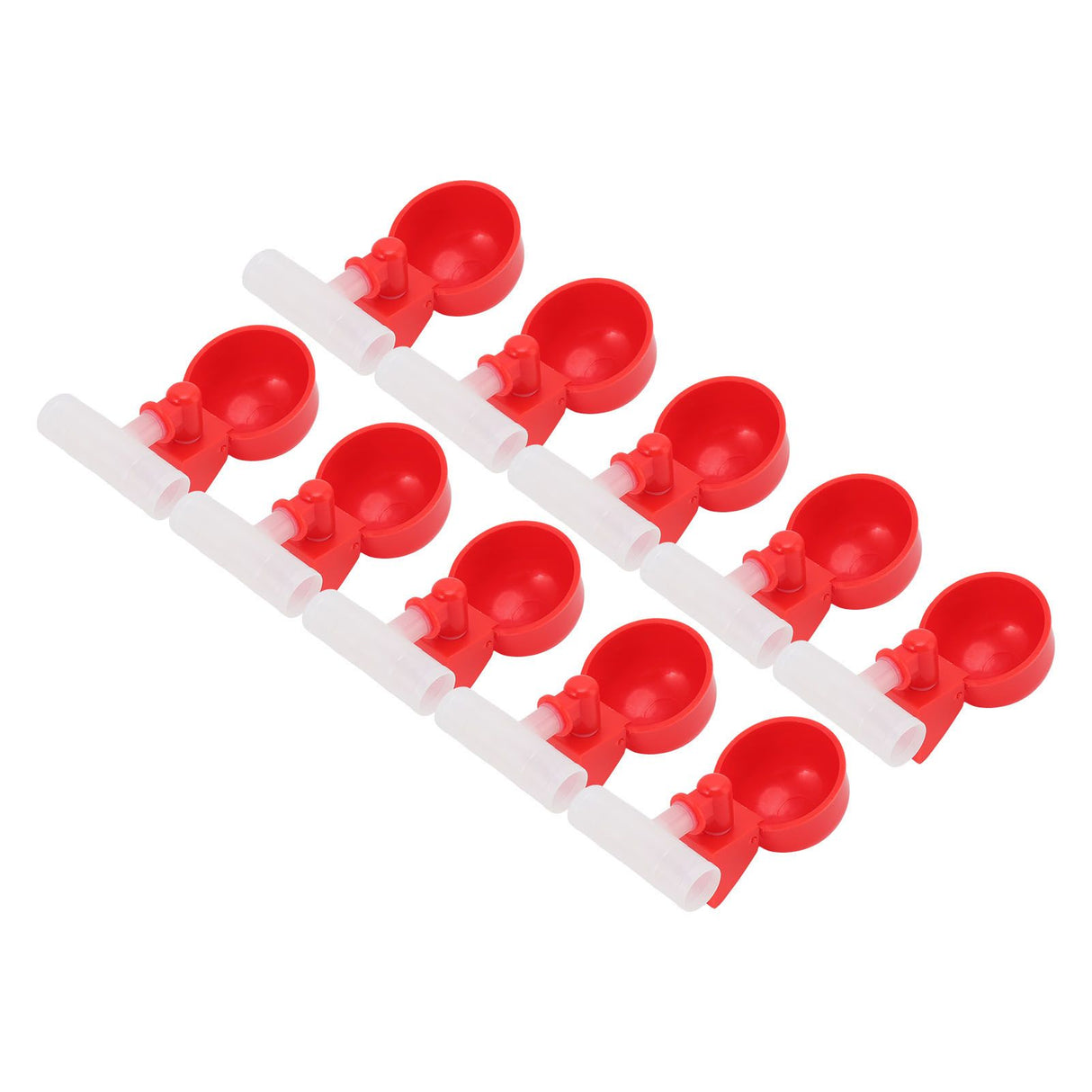10 Set Chicken Waterer Cups Automatic Filling Prevent Leakage Pigeon Drinking Bowl for Ducks Birds G1/2