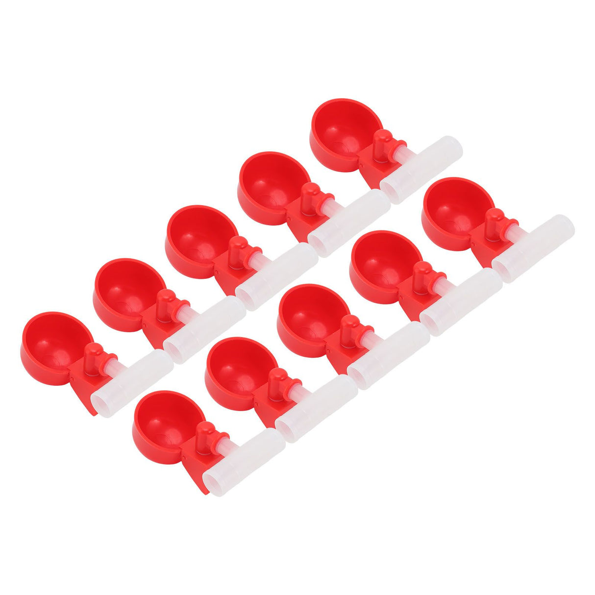 10 Set Chicken Waterer Cups Automatic Filling Prevent Leakage Pigeon Drinking Bowl for Ducks Birds G1/2