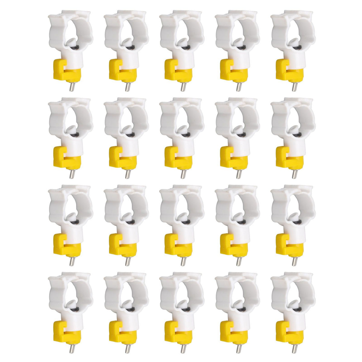 20pcs Chicken Water Nipples Thickened Ball Valve Automatic Drinking Nipples for Poultry