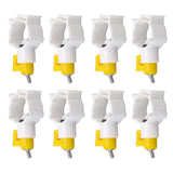 20pcs Chicken Water Nipples Thickened Ball Valve Automatic Drinking Nipples for Poultry