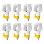 20pcs Chicken Water Nipples Thickened Ball Valve Automatic Drinking Nipples for Poultry