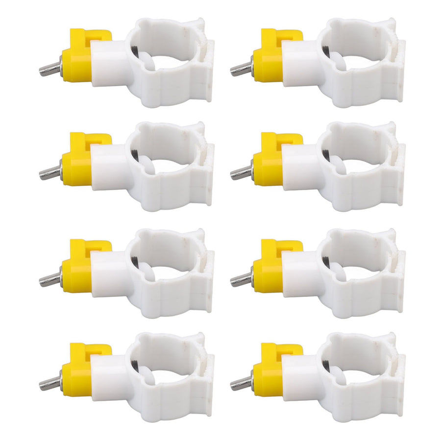20pcs Chicken Water Nipples Thickened Ball Valve Automatic Drinking Nipples for Poultry