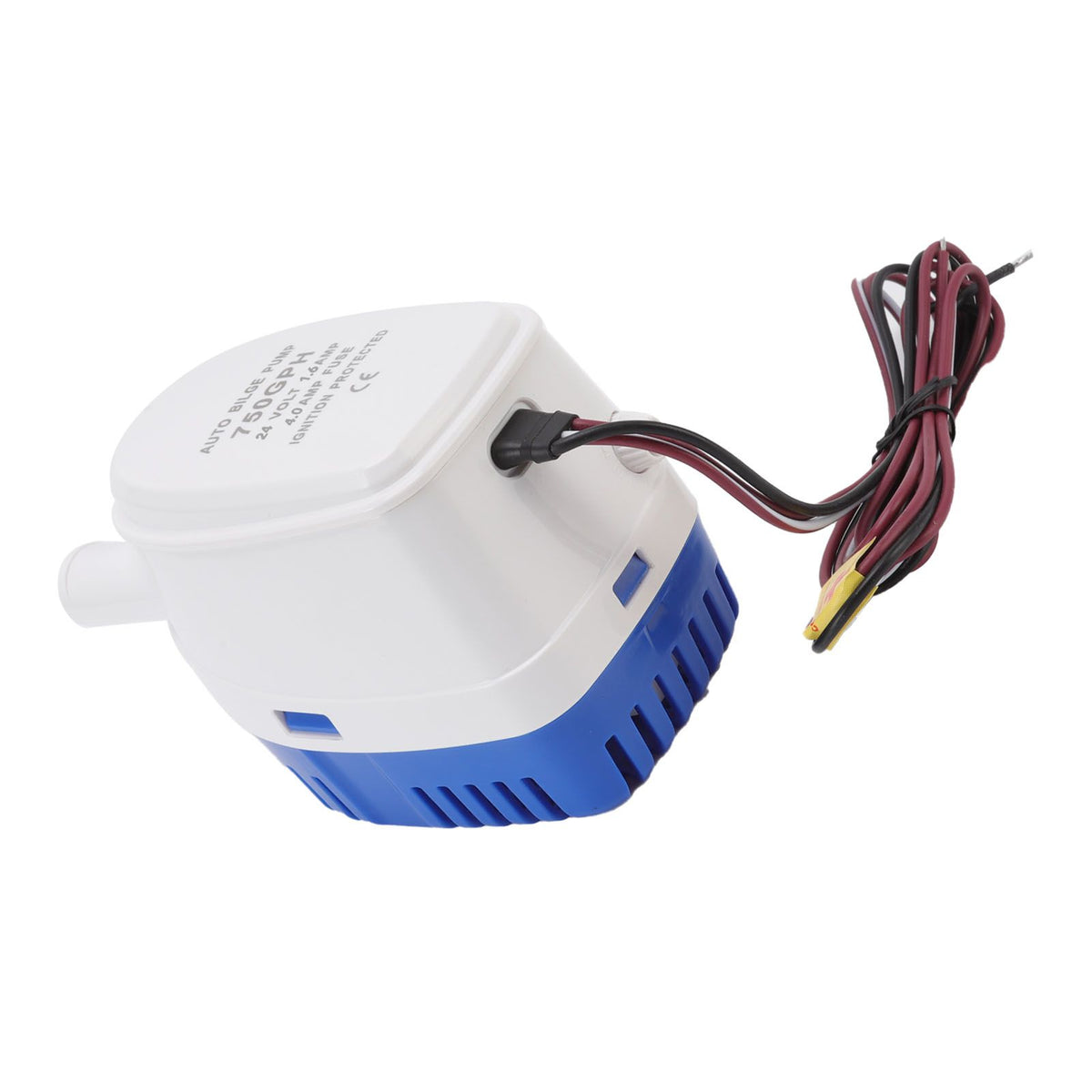 Auto Bilge Pump Impact Resistance Mini Multifunctional DC Submersible Pump with Float Switch 24V 1.6A 4A Fuse