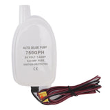 Auto Bilge Pump Impact Resistance Mini Multifunctional DC Submersible Pump with Float Switch 24V 1.6A 4A Fuse