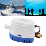 Auto Bilge Pump Impact Resistance Mini Multifunctional DC Submersible Pump with Float Switch 24V 1.6A 4A Fuse - Extra Image