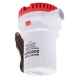 Bilge Pump Silent Boat Submersible DC Micro Drain Marine Sewage for Pond Pool 2000 GPH 12V
