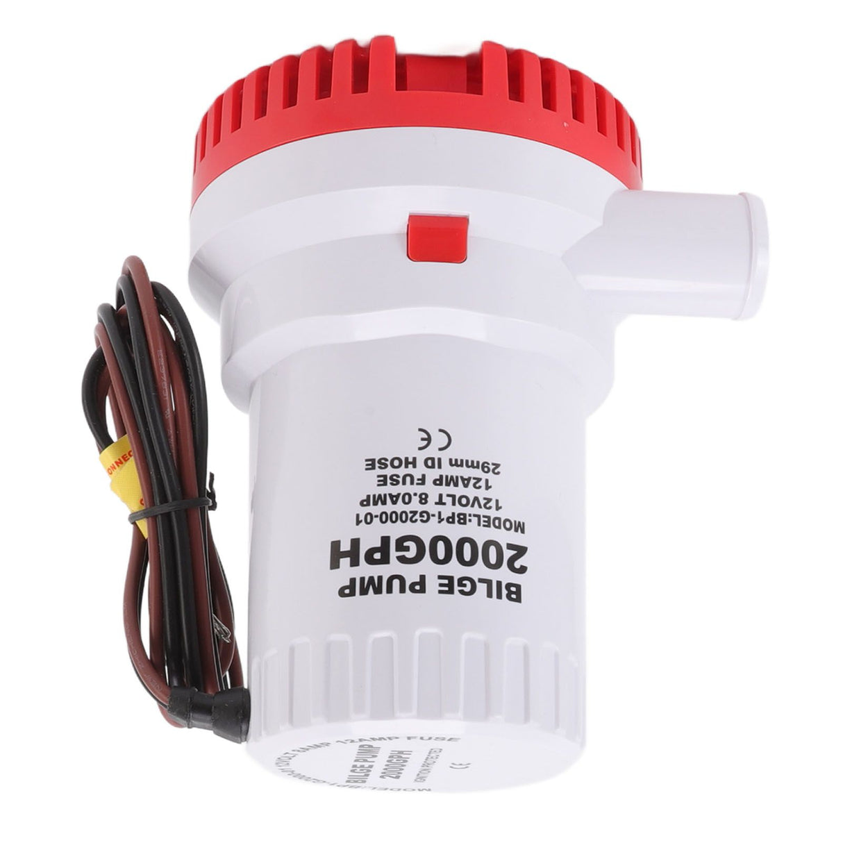 Bilge Pump Silent Boat Submersible DC Micro Drain Marine Sewage for Pond Pool 2000 GPH 12V