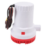 Bilge Pump Silent Boat Submersible DC Micro Drain Marine Sewage for Pond Pool 2000 GPH 12V - Low Angle