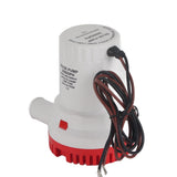 Bilge Pump Silent Boat Submersible DC Micro Drain Marine Sewage for Pond Pool 2000 GPH 24V
