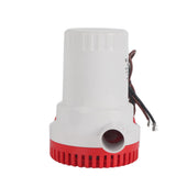 Bilge Pump Silent Boat Submersible DC Micro Drain Marine Sewage for Pond Pool 2000 GPH 24V - 45-Degree Angle