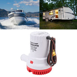 Bilge Pump Silent Boat Submersible DC Micro Drain Marine Sewage for Pond Pool 2000 GPH 24V