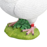Artificial White Doves Ornament High Simulation Resin White Feather Birds Ornaments for Garden Home Decoration Head Towards The Left White Dove