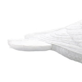 Artificial White Doves Ornament High Simulation Resin White Feather Birds Ornaments for Garden Home Decoration Head Towards The Left White Dove