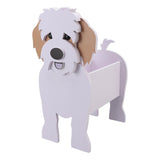 Cute Dog Flower Pot Dog Shaped Planter Pot Handicraft Plant Container Holder for Outdoor Indoor