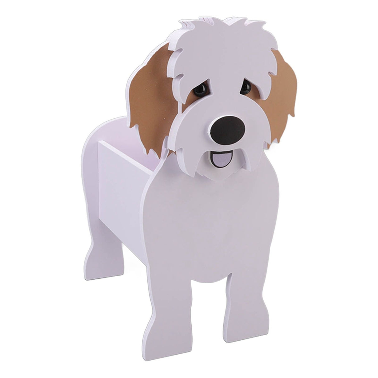 Cute Dog Flower Pot Dog Shaped Planter Pot Handicraft Plant Container Holder for Outdoor Indoor