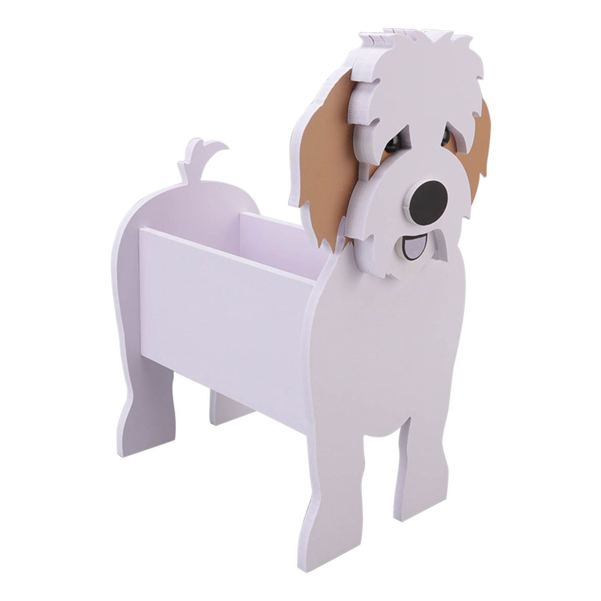 Cute Dog Flower Pot Dog Shaped Planter Pot Handicraft Plant Container Holder for Outdoor Indoor