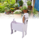 Cute Dog Flower Pot Dog Shaped Planter Pot Handicraft Plant Container Holder for Outdoor Indoor - Extra Image