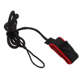 Surfboard Foot Rope Adjustable Ankle Cuffs Paddle Board Safety Lifeline Outdoor Accessories Black and Red - 45-Degree Angle
