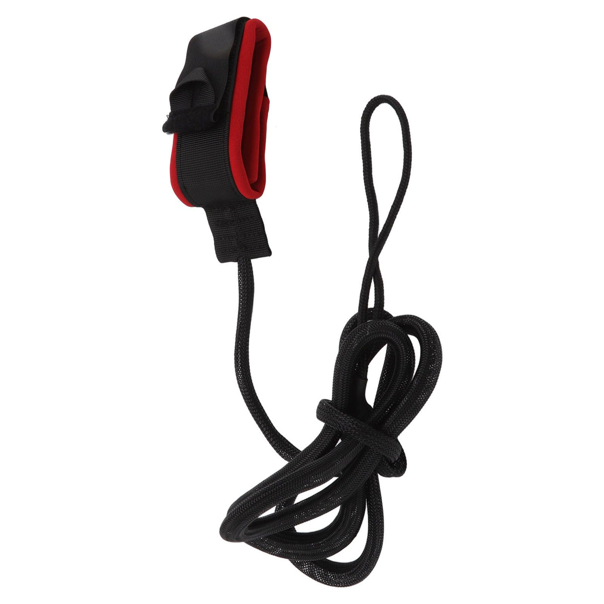 Surfboard Foot Rope Adjustable Ankle Cuffs Paddle Board Safety Lifeline Outdoor Accessories Black and Red