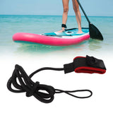Surfboard Foot Rope Adjustable Ankle Cuffs Paddle Board Safety Lifeline Outdoor Accessories Black and Red - Extra Image