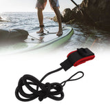 Surfboard Foot Rope Adjustable Ankle Cuffs Paddle Board Safety Lifeline Outdoor Accessories Black and Red - Extra Image