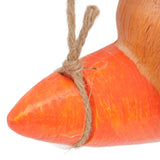 Ornament Brown Rabbit Carrot Swing Resin Modern Delicate Garden Home Decoration Gifts
