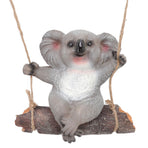 Swing Koala Sculpture Cartoon Synthetic Resin Animal Statues Decoration for Garden Decoration Accessories