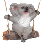 Swing Koala Sculpture Cartoon Synthetic Resin Animal Statues Decoration for Garden Decoration Accessories