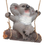 Swing Koala Sculpture Cartoon Synthetic Resin Animal Statues Decoration for Garden Decoration Accessories