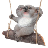 Swing Koala Sculpture Cartoon Synthetic Resin Animal Statues Decoration for Garden Decoration Accessories