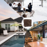 Waterproof Cooler Cart Cover Outdoor Beverage Cart Cover Outdoor Party Cooler Protective Cover Coffee - Extra Image