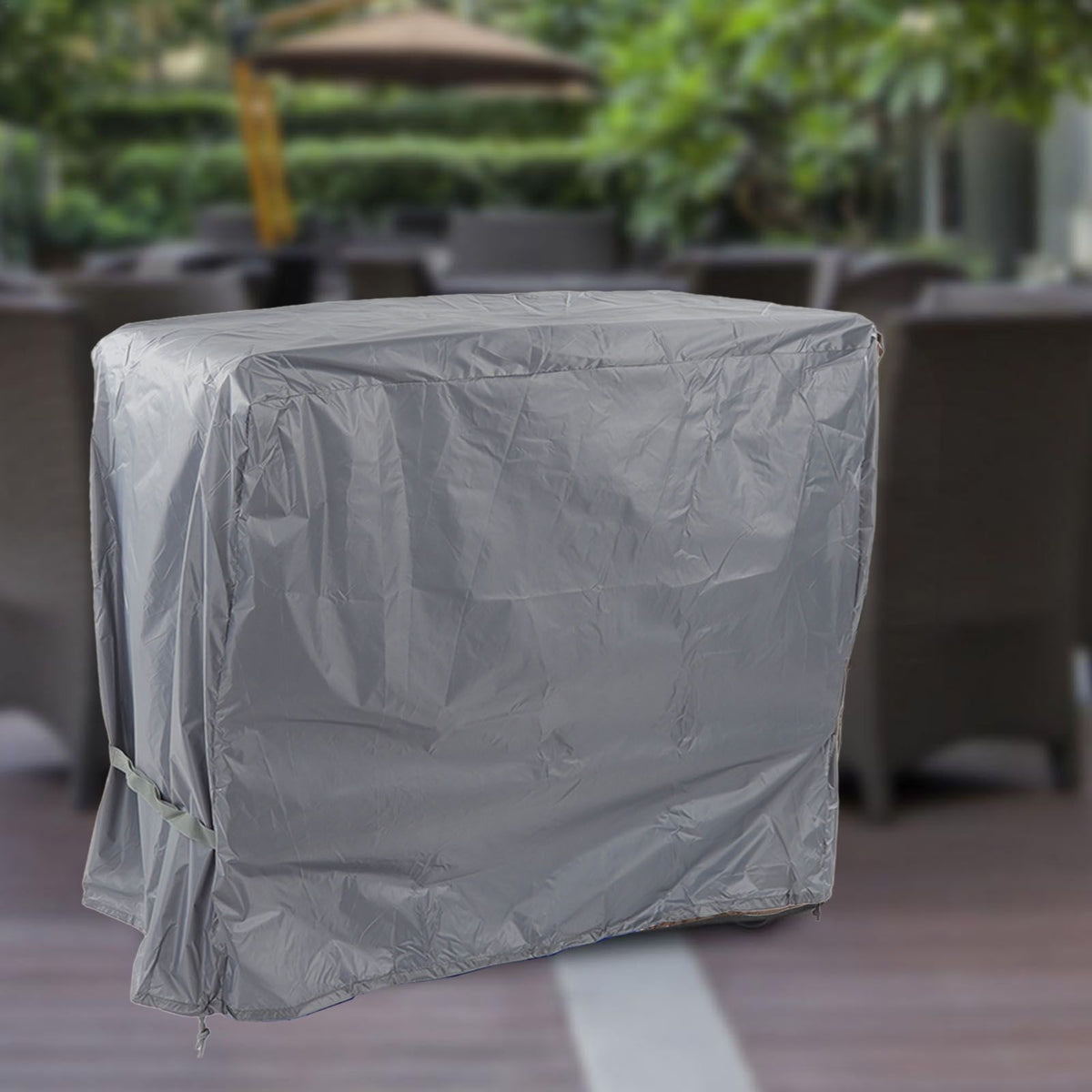 Waterproof Cooler Cart Cover Outdoor Beverage Cart Cover Outdoor Party Cooler Protective Cover Grey