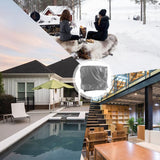 Waterproof Cooler Cart Cover Outdoor Beverage Cart Cover Outdoor Party Cooler Protective Cover Grey - Extra Image