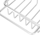 Kitchen Faucet Storage Rack Faucet Sponge Holder Hanging Drain Rack with Towel Shelf for Kitchen Sink Silver